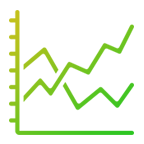 Line chart icon